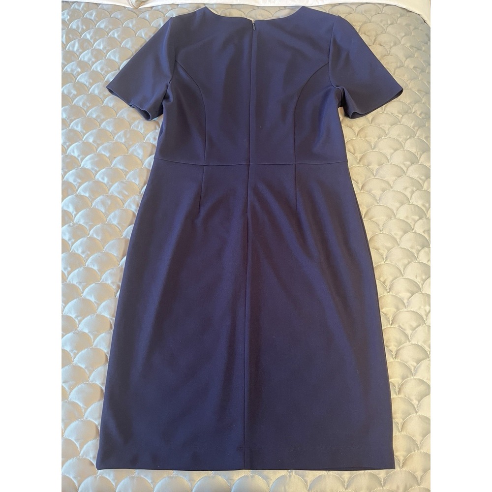 Alex Marie Women's L Small Blue Short Sleeve Lined Career Dress New With Tags - Picture 7 of 7